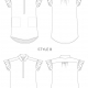 Morningside dress and shirt line drawing of style B