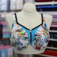 Multicoloured bra with zip front on mannequin
