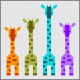 giraffes small quilt