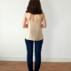 Full length back view of camisole, blush silk