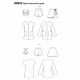 illustration of front and back views of garments
