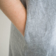 Close-up view on side in-seam pocket
