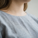 Close-up view of upper bodice and neckline