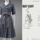 Left to right: 'Georgie' dress, Mary Quant, 1962, England. Museum no. T.74-2018. © Victoria and Albert Museum, London. Given by Sarah E. Robinson; Fashion drawing of 'Georgie', Mary Quant, 1962, England. Museum no. E.255-2013. © Victoria and Albert Museum, London.
