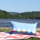 pillow on lake