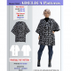 Plus Size cardigan poncho sewing pattern