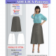 Button front Midi Skirt sewing pattern