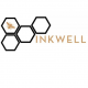 The logo for Birch Fabrics Inkwell collection featuring four black hexagons and a gold bee.