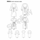 S8834 | Misses' Tie-Front Dress line drawings