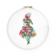 In hoop: Alice Floral Silhouette Quote: &amp;quot;I know who I was this morning but I've changed&amp;quot;