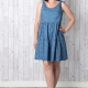 Cassie dress - view 1 - blue dress with shoulder ties