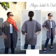 model shot of the coat, front, back, and side