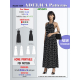 Adelica pattern 1649 Misses / Petite Sewing Pattern Maxi / Midi Dress