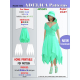Adelica pattern 1652 Misses / Petite Sewing Pattern gored skirt
