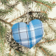 Blue heart ornament