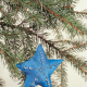 Blue star ornament