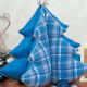 Blue cloth Christmas tree