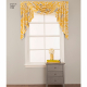 Short window curtain with valance