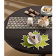 Picture of table runner and placemat on small round table