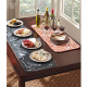 Picture of table runners on a dining room table