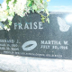 Headstone of Bernard and Martha