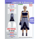 Adelica pattern 1654 Plus size Ruffled Skirt Sewing Pattern