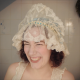 woman wearing a boudoir cap