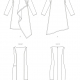 V1773 Vogue sewing pattern, line drawing