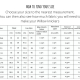 Moontide period pant digital pattern size guide