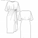 line drawing of mimosa dress
