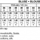 Yardage chart for both versions of Burda 7770