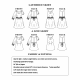 line drawings of dress variations in the sewing pattern
