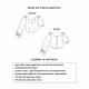 line drawings of blouse variations in the sewing pattern