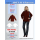 Roll Neck sweatshirt sewing patterns PDF