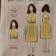 pattern cover showing illustrations of woman in yellow Halter-Neck dress with knee-length skirt