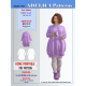 Plus size Balloon Dress Sweatshirt Sewing pattern PDF