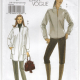 Pattern envelope of V8433 featuring images of models wearing all pattern options against a light background