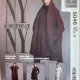 Pattern envelope of M5046 featuring model wearing all pattern options against a grey background