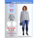 Plus size raglan sleeve sweatshirt sewing patterns PDF
