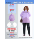 Plus size Tunic Sweatshirt Sewing pattern PDF