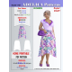 Midi length Skirt Sewing Pattern PDF