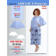 Plus size Batwing sleeve top tunic sewing pattern PDF
