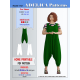 Plus size Harem Jumpsuit sewing pattern PDF