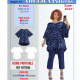 Relaxed fit high-low tunic sewing pattern PDF