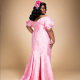 Bryant Gown Floor Length Puff Sleeve Back