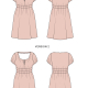 flat drawings of dress (straight size)