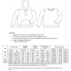 Sizing chart shows Views A (with hoodie and pocket) and View B (crew neck without pocket) and details finished garment sizes with fabric requirements.