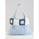 Bag D - shoulder bag crochet accent top edge