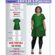 Adelica pattern 1446 Super Plus size Tunic sewing pattern PDF