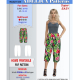 ADELICA PATTERN 1433 CAPRI PANTS SEWING PATTERN PDF